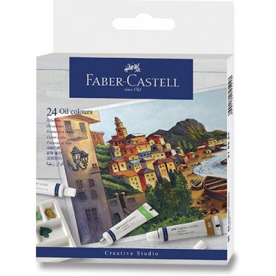 Olejové barvy Faber-Castell 24 barev, tuba 20 ml – Sleviste.cz