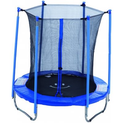 FIT-CENTER Trampolína 183 cm s bezpečnostní sítí + schůdky