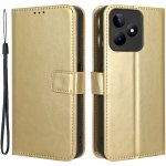 Crazy knížkové pouzdro na Realme Note 50 zlaté – Zboží Živě