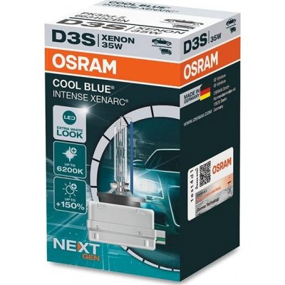 Osram Xenonová výbojka D3S Cool Blue Intense next GEN 6200K - 66340CBN – Zboží Mobilmania
