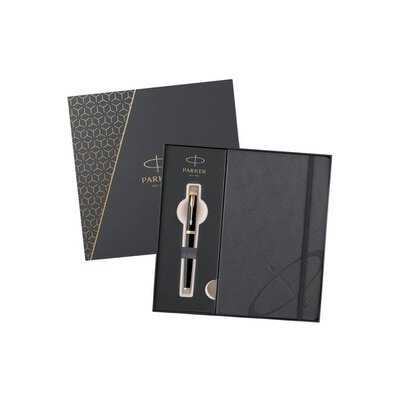 Parker 1502/3491662 IM Black GT sada dárková sada rolleru v kazetě se zápisníkem – Zboží Dáma