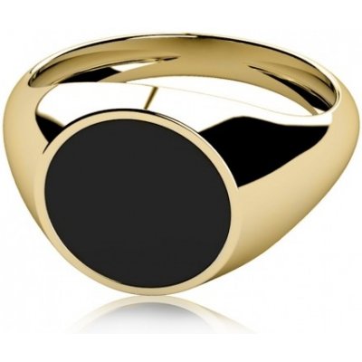 Couple pánský prsten Gavin žluté zlato a onyx 6810602 0 16