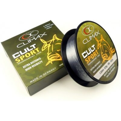 Climax Cult Carp Sport Mono šedý 1000 m 0,30 mm 8,3 kg – Sleviste.cz