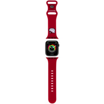 Hello Kitty Liquid Silicone Kitty Head Logo Řemínek pro Apple Watch 38/40mm Red, HKAWMSCHBLR – Zboží Mobilmania