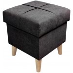Well Done Čalouněný taburet s úložným prostorem Dream 1 barva antracitová – Hledejceny.cz