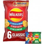 Walkers bramborové chipsy multipack 6 x 25 g – Zboží Dáma