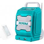 Stavební aku rádio Total TJRLI2001 rádio AKU, 20V Li-ion, 2000mAh, bez baterie a nabíječky, industrial