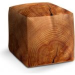 Sablio Taburet Cube Dřevo 2: 40x40x40 cm – Hledejceny.cz