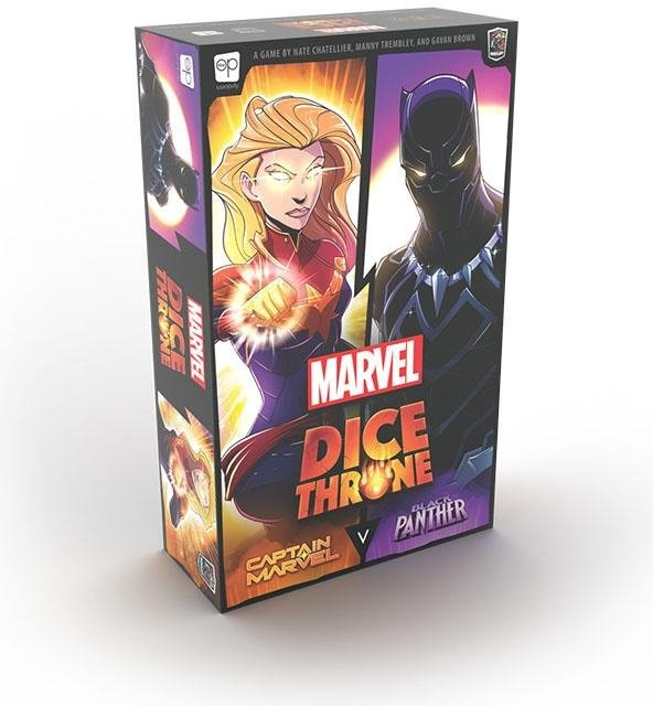 USAopoly Dice Throne Marvel 2-Hero Box 1 (Captain Marvel, Black Panther)