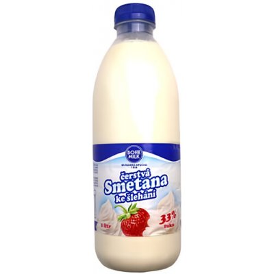 Bohemilk Čerstvá smetana ke šlehání 33% 1l – Zboží Mobilmania