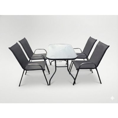 Pro-Tech shop TIH6629 Sada zahradního nábytku stůl + 4 židle 62179 – Hledejceny.cz