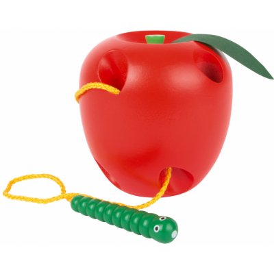 Small Foot Dřevěná hračka Jablko na provlékání – Zboží Dáma