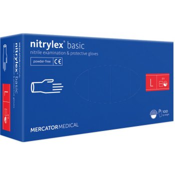 Mercator Medical Nitrylex Basic modré 100 ks