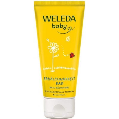 Weleda baby "čas nachlazení" přísada do koupele s bio měsíčkem a tymiánem 75 ml – Sleviste.cz