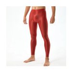 bdsm bondage shop Sexy pánské olejově lesklé legíny Velikost M Barva Červená – Zboží Mobilmania