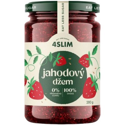 4SLIM Džem jahodový 280 g – Zboží Dáma