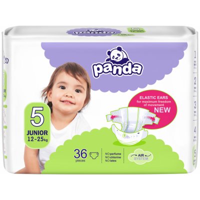 Bella Baby Junior 5 Panda Pleny 12-25 kg 36 ks – Zboží Mobilmania