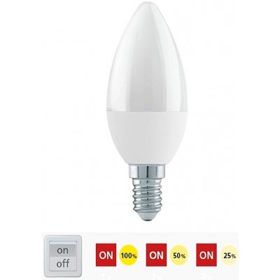 EGLO Krokově stmívatelná LED žárovka E14 4,9 W 110176 – Sleviste.cz