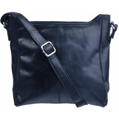 LederArt dámská kožená kabelka přes rameno LA-1628 černá – Zboží Mobilmania