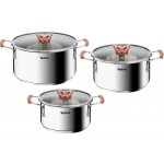 Tefal Sada hrnců Opti'Space nerezová ocel 6 ks G720S674 – Hledejceny.cz