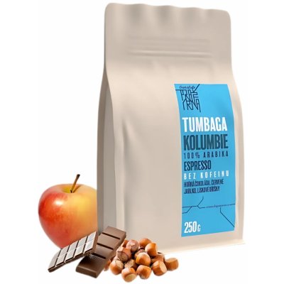 CrossCafe Tumbaga bezkofeinová pražená zrnková 250 g – Hledejceny.cz