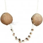 Trixie Kokosové domky spojené žebříkem pro křečky 2 x 13 x 100 cm – Sleviste.cz