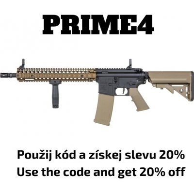 Specna Arms SA Daniel Defence® MK18 BLOCK 2 (SA-P26 Prime™ HAL ETU) s bezuhlíkovým motorem - Chaos Bronze – Zboží Mobilmania
