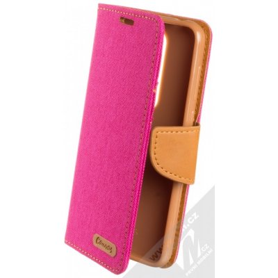 Pouzdro Forcell Canvas Book Nokia 6.1 Plus sytě růžové – Zboží Živě