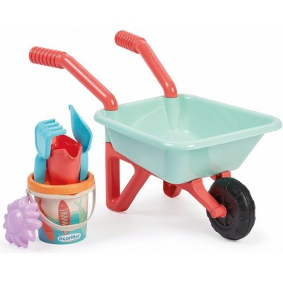 Ecoiffier Kolečko s konvičkou, kyblíčkem a příslušenstvím – Zboží Dáma