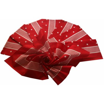 Etex Bavlněný šátek velký čevený s puntíky – Zboží Dáma Etex Bavlněný šátek velký čevený s puntíky – Zboží Dáma