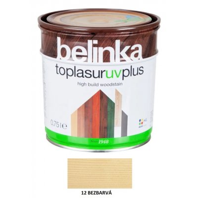 Belinka Toplasur UV Plus 0,75 l bezbarvá – Zboží Mobilmania