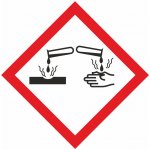 Symbol CLP/GHS 05 - Korozivní samolepící vinylová fólie 35x35 mm - 10ks – Zboží Dáma