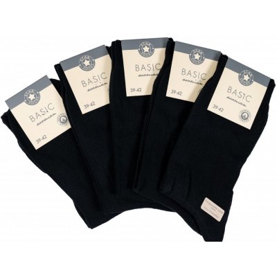 Star Socks Bavlněné ponožky SET 5 dámské černé