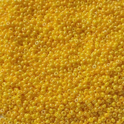 Korálky rokajl 10/0 sytá rainbow žlutá, 50 g Preciosa – Hledejceny.cz