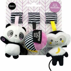 Tm toys Gagagu závěsná plyšová hračka Opice Panda Míč