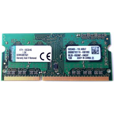 Kingston SODIMM DDR3 4GB 1600MHz KTH-X3CS/4G – Zboží Mobilmania