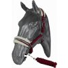 Ohlávky a vodítka pro koně Kentaur ohlávka s beránkem+vodítko černá/šedá