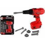 Teddies Aku Vrtačka nářadí plast 18x17cm s doplňky na baterie se zvukem na kartě 23x32cm – Zbozi.Blesk.cz