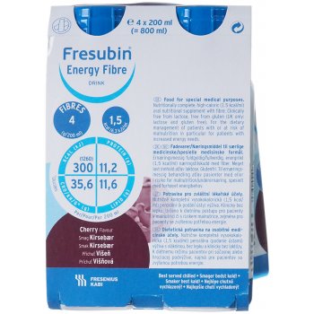 FRESUBIN ENERGY FIBRE VIŠEŇ POR SOL 4X200ML