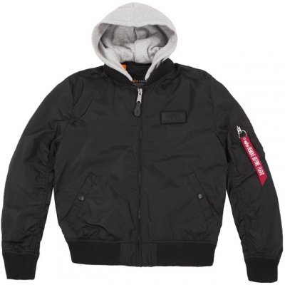 Alpha Industries Bunda MA-1 TT Hood BP Ref. černá – Zboží Mobilmania