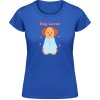 Dámské tričko s potiskem Akční Dámské Triko Soft-Style Gildan Nápis Dog Lover a pejsek Royal Blue
