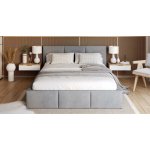 Dobresny Amber s úložným prostorem dřevěný rošt Šedá Trinity – Zboží Dáma