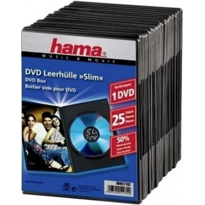 Hama útlý obal na CD 00051182 černá 25 ks – Zboží Živě
