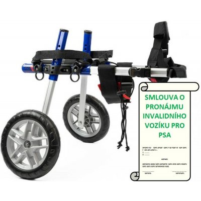Ortocanis Nastavitelný invalidní vozík pro psy PRONÁJEM 35 kg a více 35 cm 45 cm – Zboží Mobilmania
