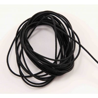 Klobouková kulatá pruženka - černá - průměr 0,14 cm – Zboží Dáma