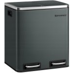 Songmics na tříděný odpad Bins 30 L antracit – Zbozi.Blesk.cz