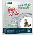 MAX BIOCIDE Antiparazitní obojek pro kočky 42 cm – Zboží Mobilmania