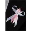Svatební vývazek Svatební mašlička malá, laděná do bílo růžové barvy