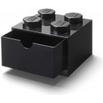 LEGO® stolový box 4 se zásuvkou 15,8 x 15,8 x 11,3 cm černá – Zboží Dáma