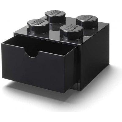 LEGO® stolový box 4 se zásuvkou 15,8 x 15,8 x 11,3 cm černá – Zbozi.Blesk.cz